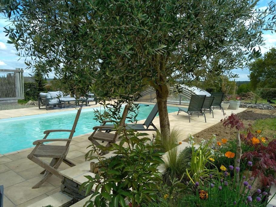 Maison/Villa Avec Piscine Privee Gite Brain D'Eau La Chapelle-de-Brain Экстерьер фото